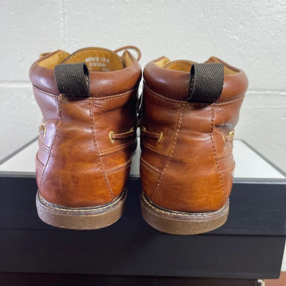 Sperry Top Sider STS12541 Chukka Ankle Boots Brown Leather Lace up Men's 13 M